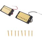 Lp Gitar Aksesuarları Için Altın Mühürlü Humbucker Pickup Set Yeni - Renkli
