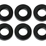 LP Latin Percussion Blocks Granite Blocks yedek parça 1 VE=10 kauçuk pul, çap 19 mm dış / 9 mm iç, kalınlık 4 mm - 000926
