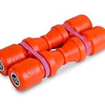 LP Latin Percussion LP441L Shaker Duoshake 16,5 cm, 2'li set, plastik, turuncu, yüksek sesli