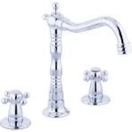 LPD Ankastre 3 Delikli Koç Kuğu Lavabo Bataryası (%100 Pirinç , Lüx) - Krom