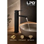 LPD Lider Siyah Çanak Lavabo Bataryası