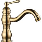 LPD S Borulu Rose Gold Banyo Lavabo Bataryası