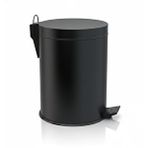 LPD Siyah Pedallı Çöp Kovası (paslanmaz , Pirinç) 5 Litre