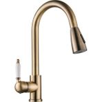 LPD Spiralli Rose Gold Antik Altın Mutfak Lavabo Eviye Bataryası