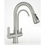 LPD U Arıtmalı Uzayan Spiralli Mutfak Eviye Lavabo Bataryası - Inox