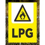 Lpg - Uyarı Tabela Levhası 24X34 cm Polikarbon - 24 x 34 cm - 1 Adet