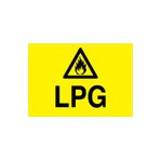 LPG Uyarı Tabelası - 20x30 Alüminyum Kompozit Panel - DG25