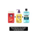 LPM Sıvı Sabun Lavanta 300ML + Duş Jeli Akdeniz Çileği 250 ml + Listerine Cool Mint Hafif Tat 250 ml
