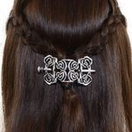 LQQQL Vintage Büyük Klipsler Saç Çubukları - Viking Keltik Antik Sevimli Düğün Balo Saç Aksesuarları Saç İğnesi Saç Slayt Topuz Saç Çubuklu Viking Kelt Düğümü Saç Klipsleri (F-D)