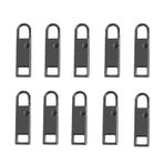 LQSCJS 10 Metal Fermuar Değiştirme Çeker, Metal Fermuar Sapı, Fermuarlı Kaydırıcı Giyim, Bavul, Sırt Çantası, Siyah Tamir için Çeker