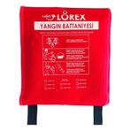 Lr-fb1015c Çantalı 1 Metre X 1,5 Metre Yangın Battaniyesi