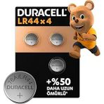 Lr44 Özel Alkalin Pil (4’Lü Paket) 1,5V (A76) – +%50 Daha Uzun Ömür – Termometrelerde, Kol Saatlerinde, Cihazlarda Kullanım – 5 Yıl Depolama Ömrü Garantisi – Sızıntı Önleme