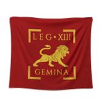 Lrajan&Daucus Roma İmparatorluğu Lejyon Afiş Duvar Halısı Duvar Asma Dekoru - Yatak Odası, Oturma Odası, Yurt için 100 cm x 125 cm Kalın Polyester Elyaf (LEGIO XIII GEMINA)