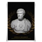 Lrajan&Daucus Roma İmparatoru Göğüs Portre Koleksiyonu - Antik Roma Imperator A3 Kumaş Posterler Duvar Sanatı Ev Dekoru (20 Didius Julianus)