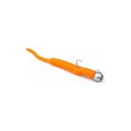 Lrf Baby Worm Silikon Yem ve 1.2g Jighead Seti - Tırtıklı Has Kuyruk 5cm Ajing/lrf Takımı, Istavrit ve Mırmır Için Yüksek Görünürlüklü Sahte Balık Ye