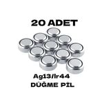 Lrs Store 20 Adet Ag13/lr44/357a Düğme Pil Saat Pil Lazer Pili Oyuncak Pili Alkalin Kaliteli, Çok Renkli