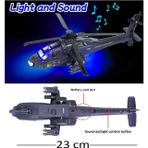 LRS STORE 23 cm Sesli Işıklı Metal Helikopter Oyuncak – Çek Bıraki Ses ve Işık Dayanıklı Model Helikopter