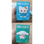 LRS Store Bricks Hello Kitty ve Cinnemorol Karakter Figürü 3D Yapboz Puzzle Yapı Oyuncakları Mini Blok 2li Set - 2Lİ