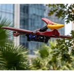 LRS Store Çocuklar Için Drone Uzaktan Kumandalı Pterosaur -Dinozor Figür Drone Oyuncak - Yeşil - Bordo - kumandal uçan dinozor