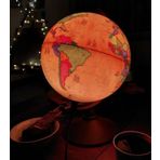 Lrs Store Dünya Küresi - 26 cm çaplı Işıklı- Yerküre Antik-Siyasi Dekoratif Eğitici Yer Küre Globe Ancient