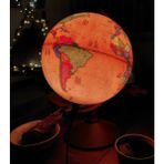 LRS Store Dünya Küresi - Işıklı- Yerküre Antik-Siyasi Dekoratif Eğitici Yer Küre Globe Ancient - 26 CM ÇAPLI ANTİK