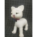 Lrs Store Kedi Amigurumi Hand Made Uyku Arkadaşı 25 cm Hayvan Peluş Oyuncak