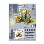 LRS STORE Manyetik Bloklar Kristal Seri, 36 Parça, Mıknatıslı Yapı Set, 6 cm