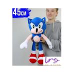 LRS STORE Sonic Peluş İthal Kumaş Dev Boy 45 cm Boom Yumuşacık Figür Peluş Oyuncak Büyük Boy Sonik