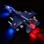 LRS Store Süper Gerçekçi F-16 Savaş Uçağı Oyuncak - Metal Çek Bırak Model Uçak - Işıklı ve Sesli - 23 cm Büyük Boy