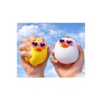 LRS STORE Tavuk Squishy Civciv Stres Topu, Yumuşak Sıkılabilir Oyuncak, Sarı-Beyaz, 1 Adet lrs1234424