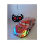 LRS STORE Uzaktan Kumandalı Araba Disko Işıklı Süper Kaplama Kırmızıı Şimşek Mcqueen Cars