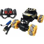 Lrs Store Uzaktan Kumandalı Şarlı Araba 4x4 Drift Climbing Dans Eden Araba - Siyah - Sarı