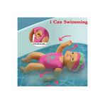 Lrs Store Yüzücü Bebeğim Küvette Havuzda Kendiliğinden Yüzen Kurmalı Swimming Baby Yüzen Bebek - 14 Cm, Çok Renkli