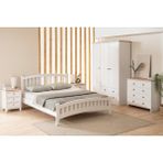 Lrya Modern İnci Beyaz Tek Kişilik Karyola 120X200 - Açık Beyaz