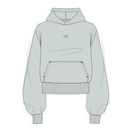 Ls Woven Label French Terry Po H Kadın Yeşil Sweatshirt