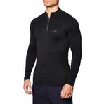 L/S Zıp Erkek Uzun Kollu Spor T-Shirt - NF0A3Y27 Siyah S