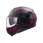 Ls2 Advant 2 Sophıa Çene Açılır Kask Mat Pembe - Siyah
