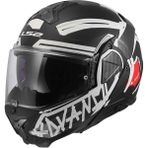 Ls2 Advant 2 Tape Mat Çene Açılır Kask - XL - Mat Siyah