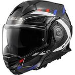 Ls2 Advant X Karbon Future Çene Açılır Kask Beyaz-mavi-kırmızı SMALL