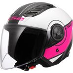 Ls2 Airflow 2 Cover Açık Kask (Beyaz-Pembe) - XS - Tek Renk
