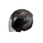 LS2 Airflow 2 Cover Mat Siyah Gri Kask