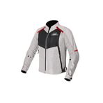 LS2 Breeze Gri-Siyah-Kırmızı Yazlık Kadın Motosiklet Montu