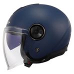 LS2 CLASSY Mat Navy Mavi Kask, ECE 22.06 Güvenlik Sertifikalı Profesyonel Motosiklet Kaskı, Yüksek Performanslı KPA Dış Kabuk, Çizilmez Dahili Güneş Vizörlü, LS2 4X JBL Intercom Uyumlu (M)