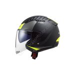 Ls2 Copter 2 Urbane Açık Kask Neon Sarı - Mat Siyah
