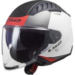 Ls2 Copter 2 Urbane Mat Beyaz-Kırmızı Kask - XS