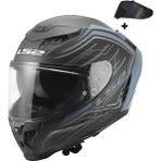 LS2 DRAGON KARBON SUBIC MAT MAVİ PETROL KASK - Mavi