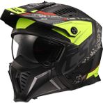 Ls2 Drıfter Devor Mat Siyah-Neon Sarı Kask - XL - Siyah - Neon Sarı