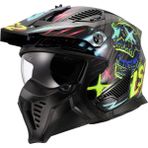 Ls2 Drıfter Rayz Siyah-Mavi Kask - XXL