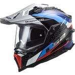 LS2 Explorer C Karbon Frontıer Siyah-Mavi Kask - 2XL