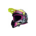 LS2 FAST 2 GORILLA -NEON SARI KASK - MOR - S - 2XL